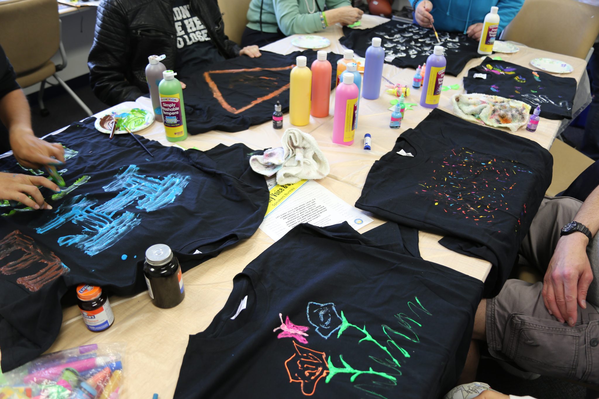 Wellness T-Shirt Painting Activity at BACS