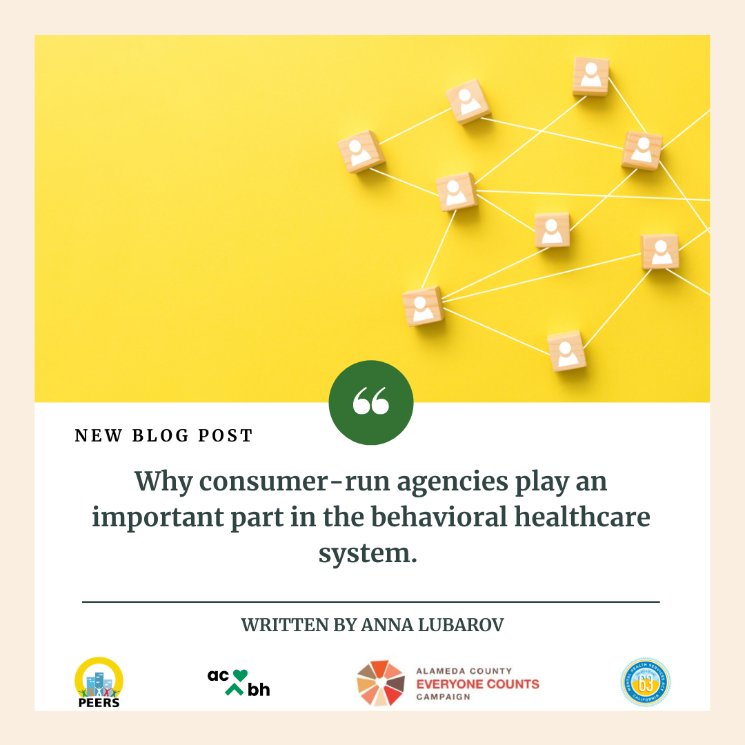 Why consumer-run agencies play an important part in the behavioral healthcare system?